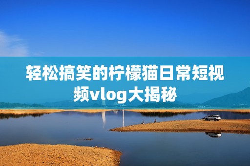 轻松搞笑的柠檬猫日常短视频vlog大揭秘