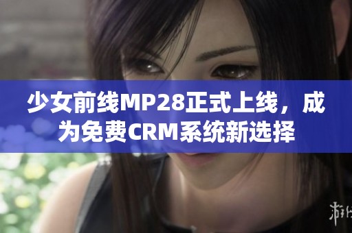 少女前线MP28正式上线，成为免费CRM系统新选择