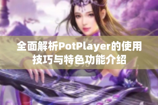 全面解析PotPlayer的使用技巧与特色功能介绍