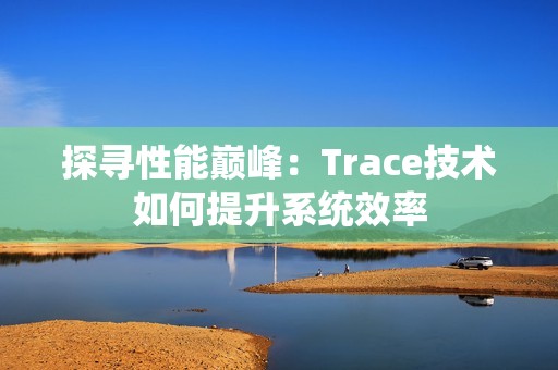 探寻性能巅峰：Trace技术如何提升系统效率