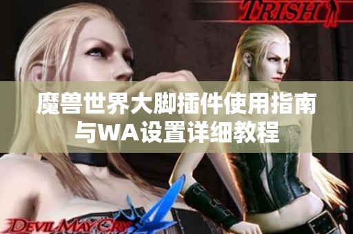 魔兽世界大脚插件使用指南与WA设置详细教程