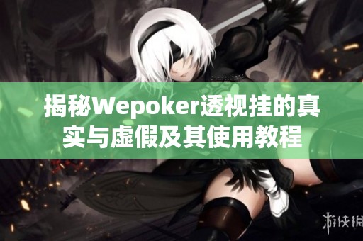 揭秘Wepoker透视挂的真实与虚假及其使用教程