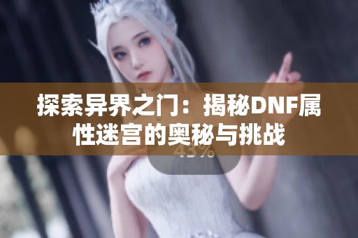 探索异界之门：揭秘DNF属性迷宫的奥秘与挑战