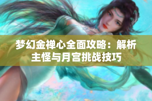 梦幻金禅心全面攻略：解析主怪与月宫挑战技巧