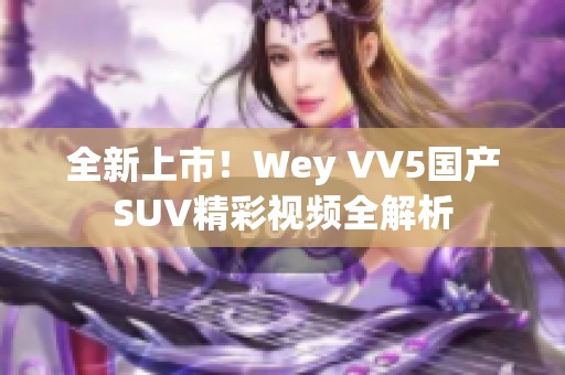 全新上市！Wey VV5国产SUV精彩视频全解析