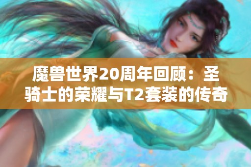 魔兽世界20周年回顾：圣骑士的荣耀与T2套装的传奇