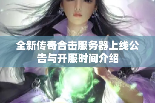 全新传奇合击服务器上线公告与开服时间介绍