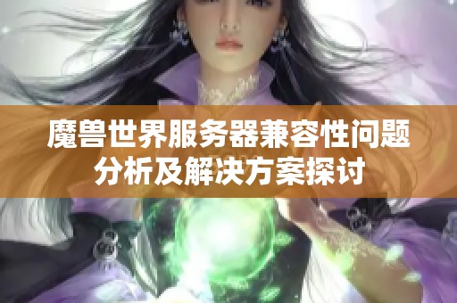 魔兽世界服务器兼容性问题分析及解决方案探讨