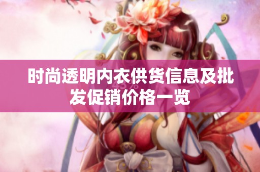 时尚透明内衣供货信息及批发促销价格一览