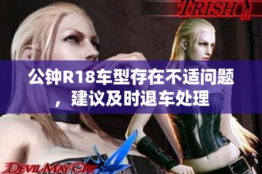 公钟R18车型存在不适问题，建议及时退车处理