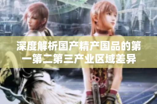 深度解析国产精产国品的第一第二第三产业区域差异