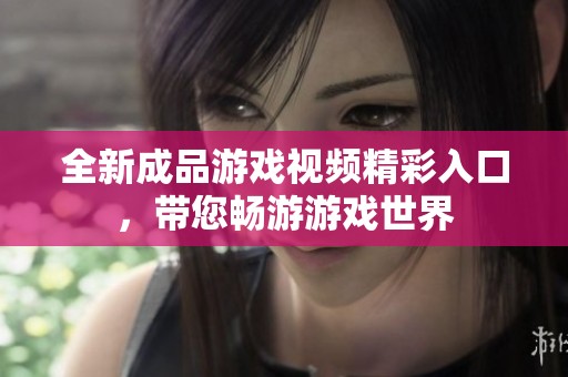 全新成品游戏视频精彩入口，带您畅游游戏世界