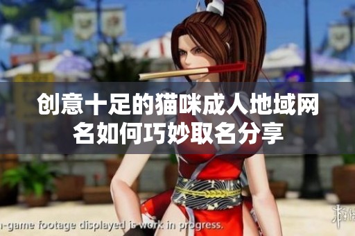 创意十足的猫咪成人地域网名如何巧妙取名分享