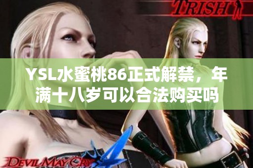 YSL水蜜桃86正式解禁，年满十八岁可以合法购买吗