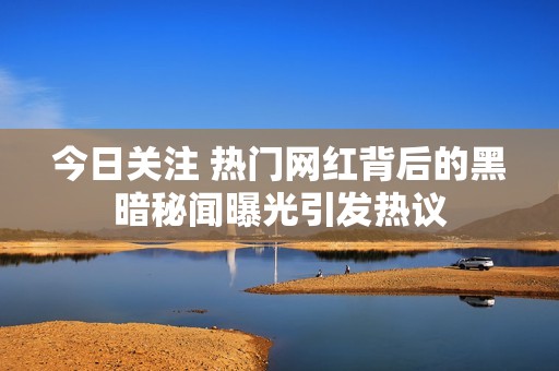 今日关注 热门网红背后的黑暗秘闻曝光引发热议