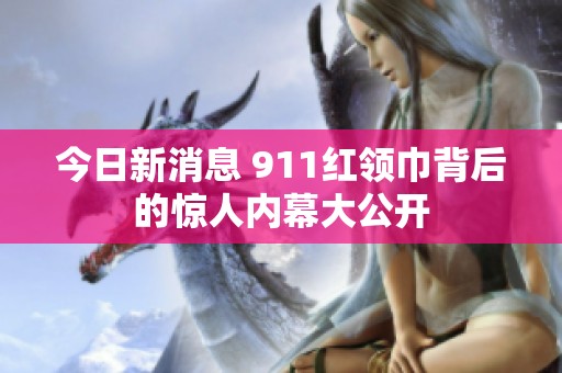 今日新消息 911红领巾背后的惊人内幕大公开