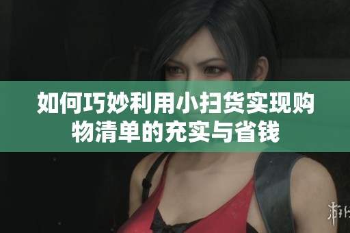 如何巧妙利用小扫货实现购物清单的充实与省钱