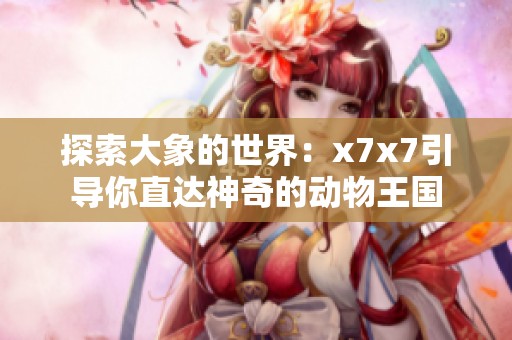 探索大象的世界：x7x7引导你直达神奇的动物王国