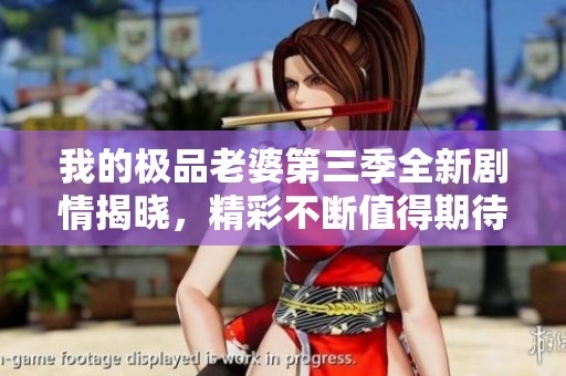 我的极品老婆第三季全新剧情揭晓，精彩不断值得期待！