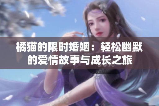 橘猫的限时婚姻：轻松幽默的爱情故事与成长之旅