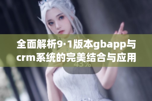 全面解析9·1版本gbapp与crm系统的完美结合与应用优势