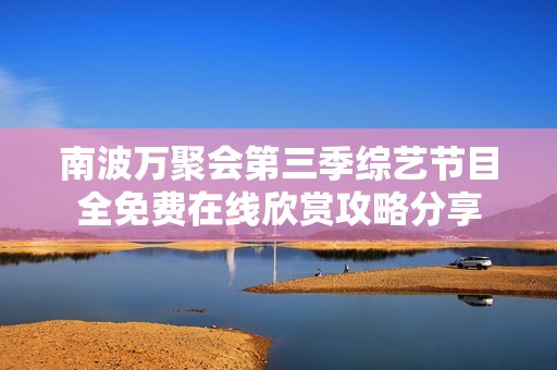 南波万聚会第三季综艺节目全免费在线欣赏攻略分享