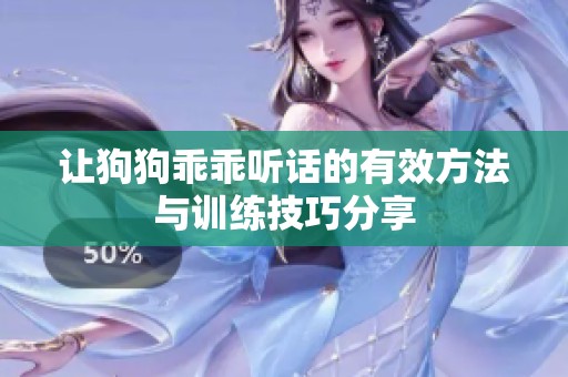 让狗狗乖乖听话的有效方法与训练技巧分享