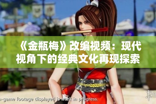 《金瓶梅》改编视频：现代视角下的经典文化再现探索