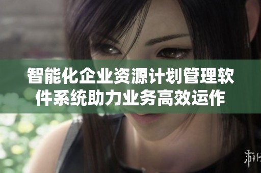 智能化企业资源计划管理软件系统助力业务高效运作