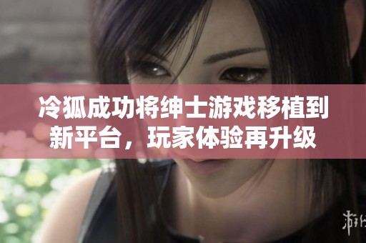 冷狐成功将绅士游戏移植到新平台，玩家体验再升级
