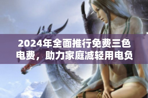 2024年全面推行免费三色电费，助力家庭减轻用电负担