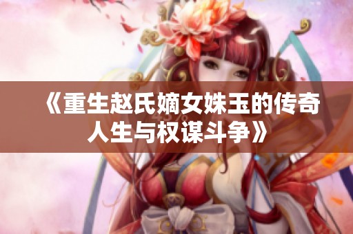 《重生赵氏嫡女姝玉的传奇人生与权谋斗争》
