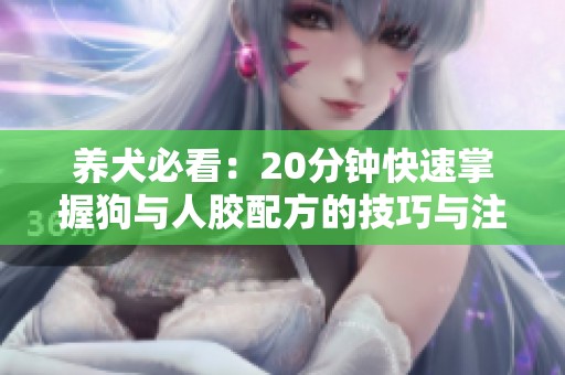 养犬必看：20分钟快速掌握狗与人胶配方的技巧与注意事项