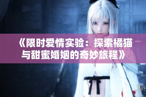《限时爱情实验：探索橘猫与甜蜜婚姻的奇妙旅程》