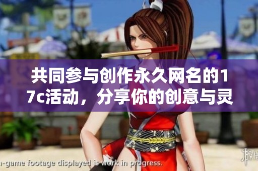 共同参与创作永久网名的17c活动，分享你的创意与灵感