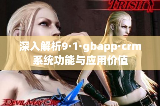 深入解析9·1·gbapp·crm系统功能与应用价值
