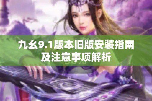 九幺9.1版本旧版安装指南及注意事项解析