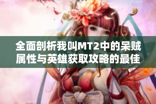 全面剖析我叫MT2中的呆贼属性与英雄获取攻略的最佳策略