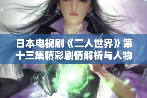 日本电视剧《二人世界》第十三集精彩剧情解析与人物发展探讨