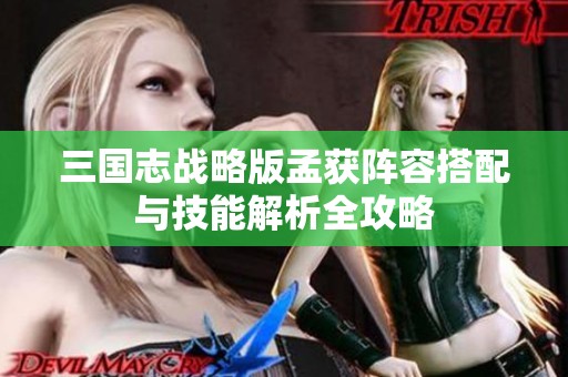 三国志战略版孟获阵容搭配与技能解析全攻略