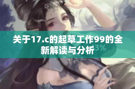 关于17.c的起草工作99的全新解读与分析