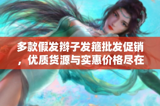 多款假发辫子发箍批发促销，优质货源与实惠价格尽在这里