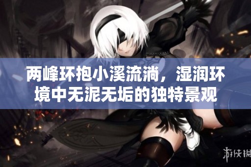 两峰环抱小溪流淌，湿润环境中无泥无垢的独特景观