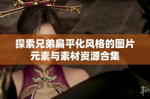 探索兄弟扁平化风格的图片元素与素材资源合集