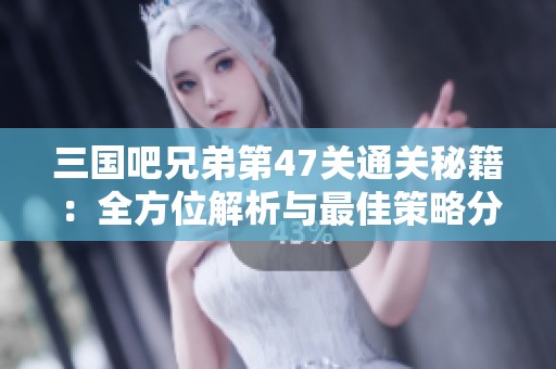 三国吧兄弟第47关通关秘籍：全方位解析与最佳策略分享