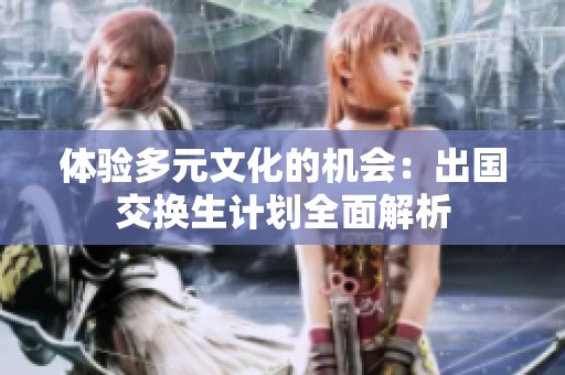 体验多元文化的机会：出国交换生计划全面解析