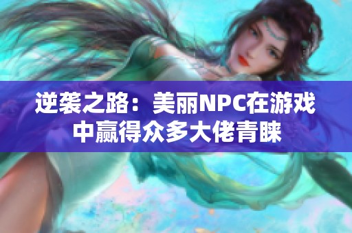 逆袭之路：美丽NPC在游戏中赢得众多大佬青睐