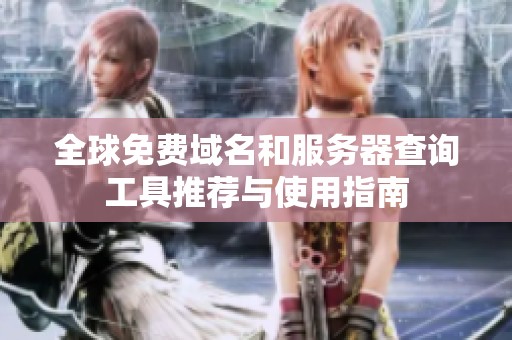 全球免费域名和服务器查询工具推荐与使用指南